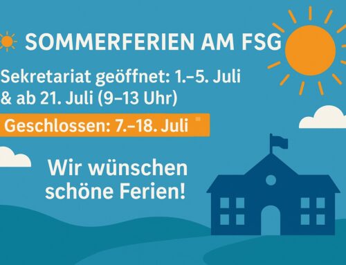Öffnungszeiten Sekretariat in den Sommerferien
