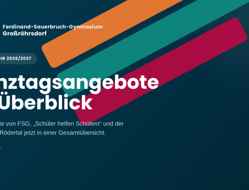 Ganztagsangebote im Schuljahr 2026/2027